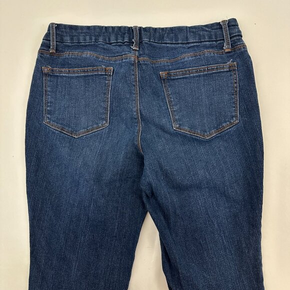 Faded Glory Bootcut Women's size 10P Dark Wash Blue Denim Jeans - Picture 4 of 4